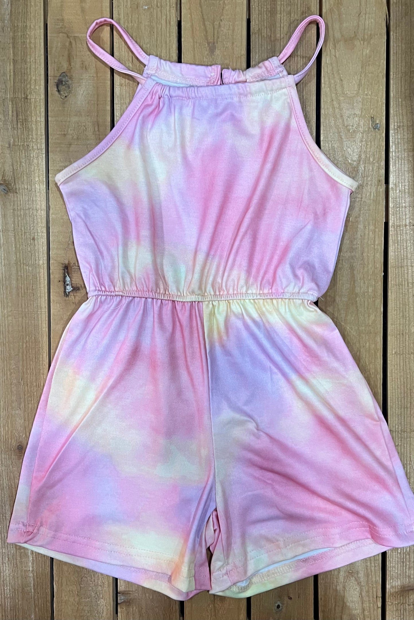 Tie Dye Girls Romper