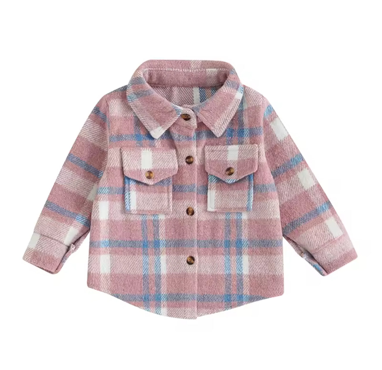 Pink Plaid Shacket