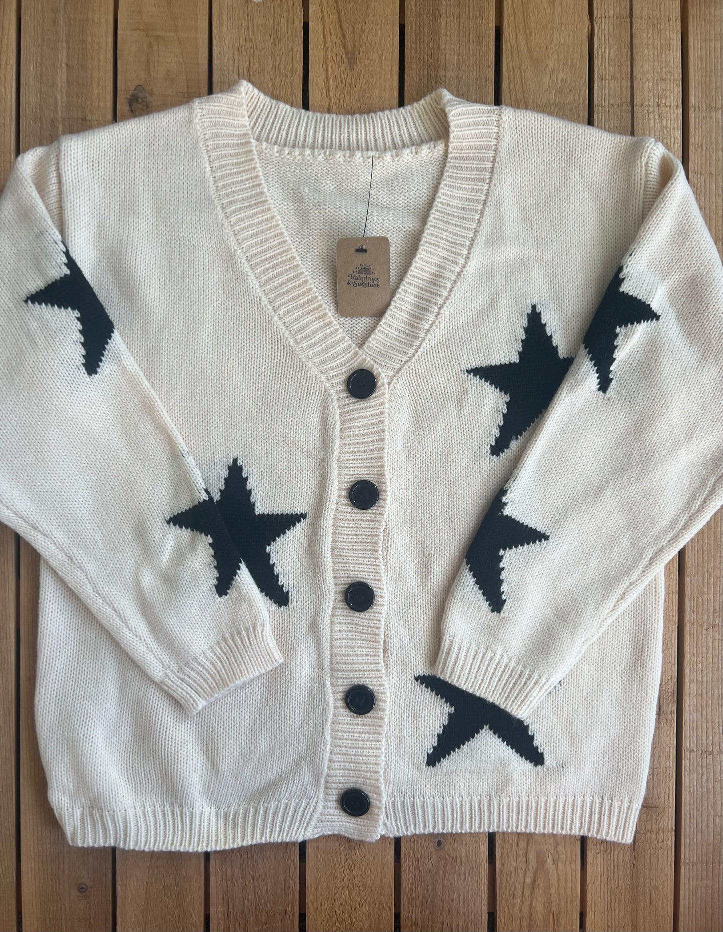Neutral Star Cardigan