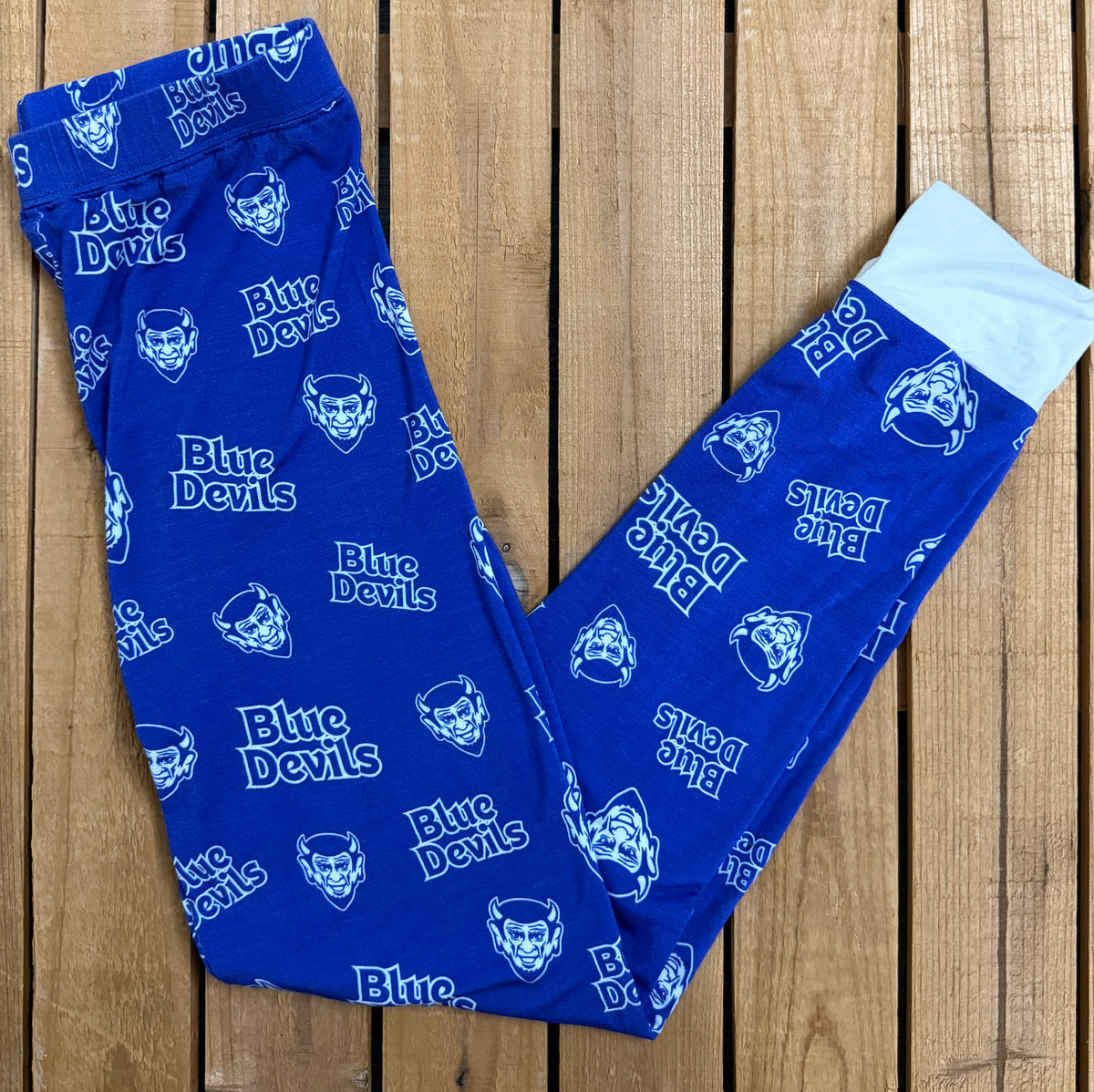 QHS Blue Devil Long Sleeve Bamboo Pajama Set (extended sizes preorder)