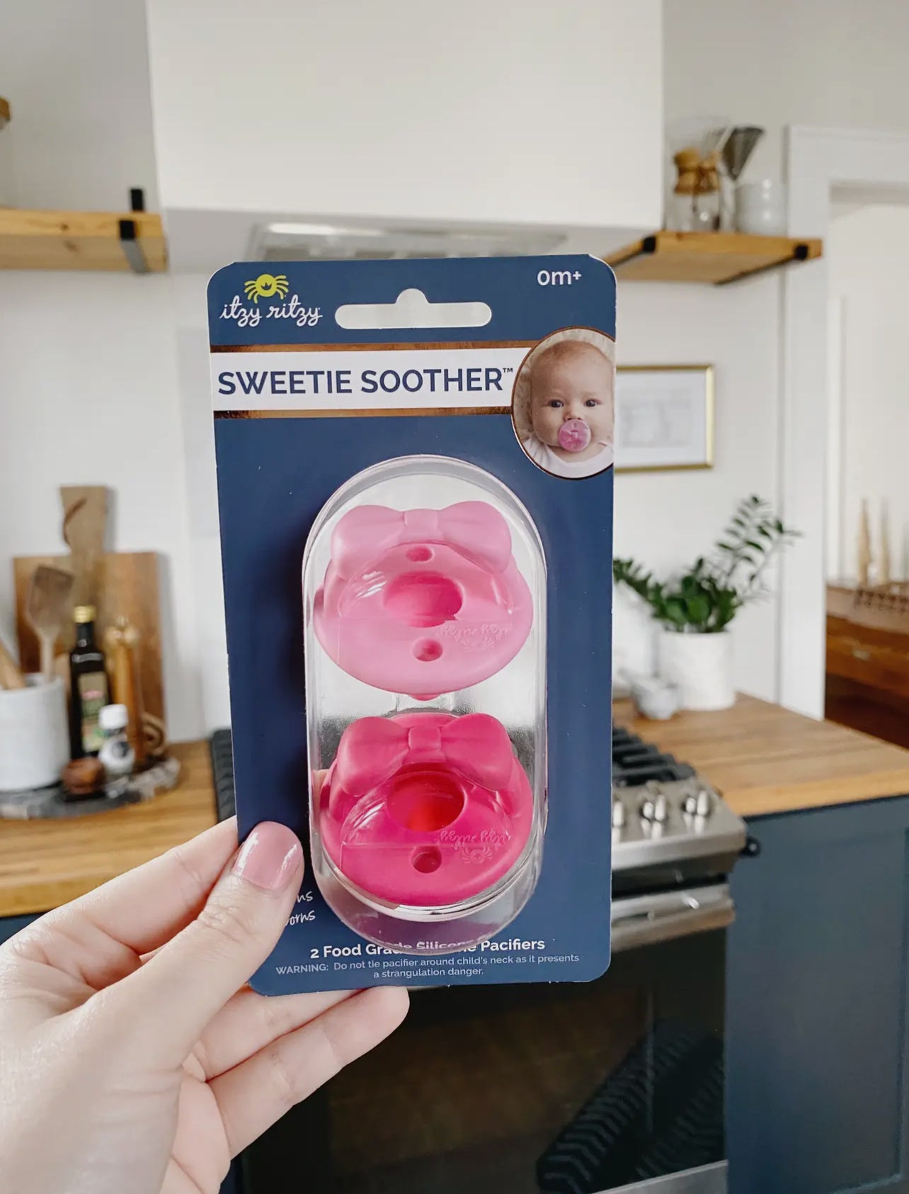 Sweetie Soother Pacifier Sets- Pink Bows (6-18 months)
