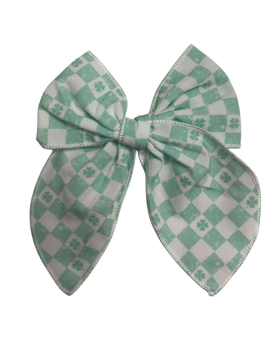 Checkered Clover Bow