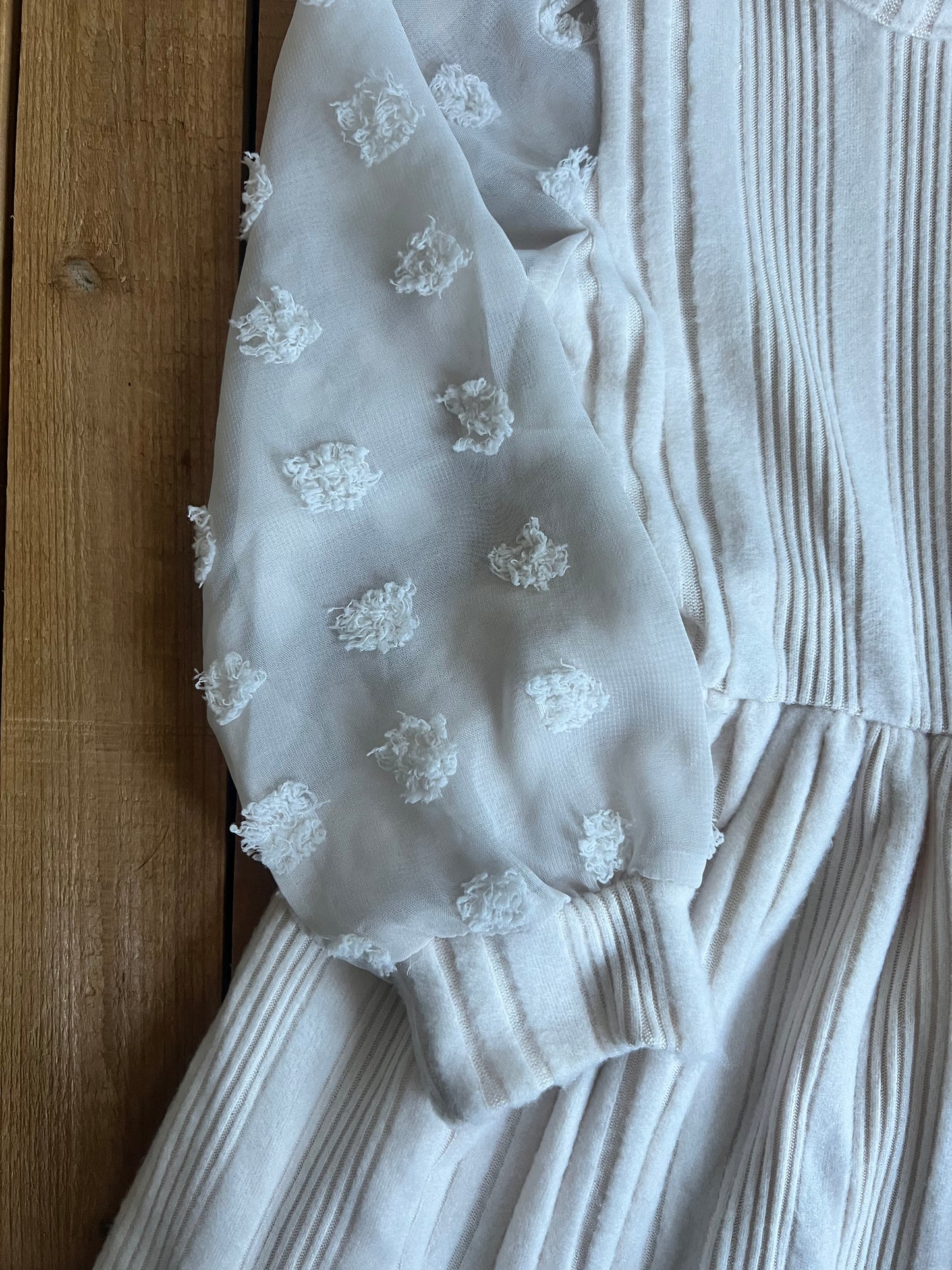 Polka Dot Sleeve Knit Dress