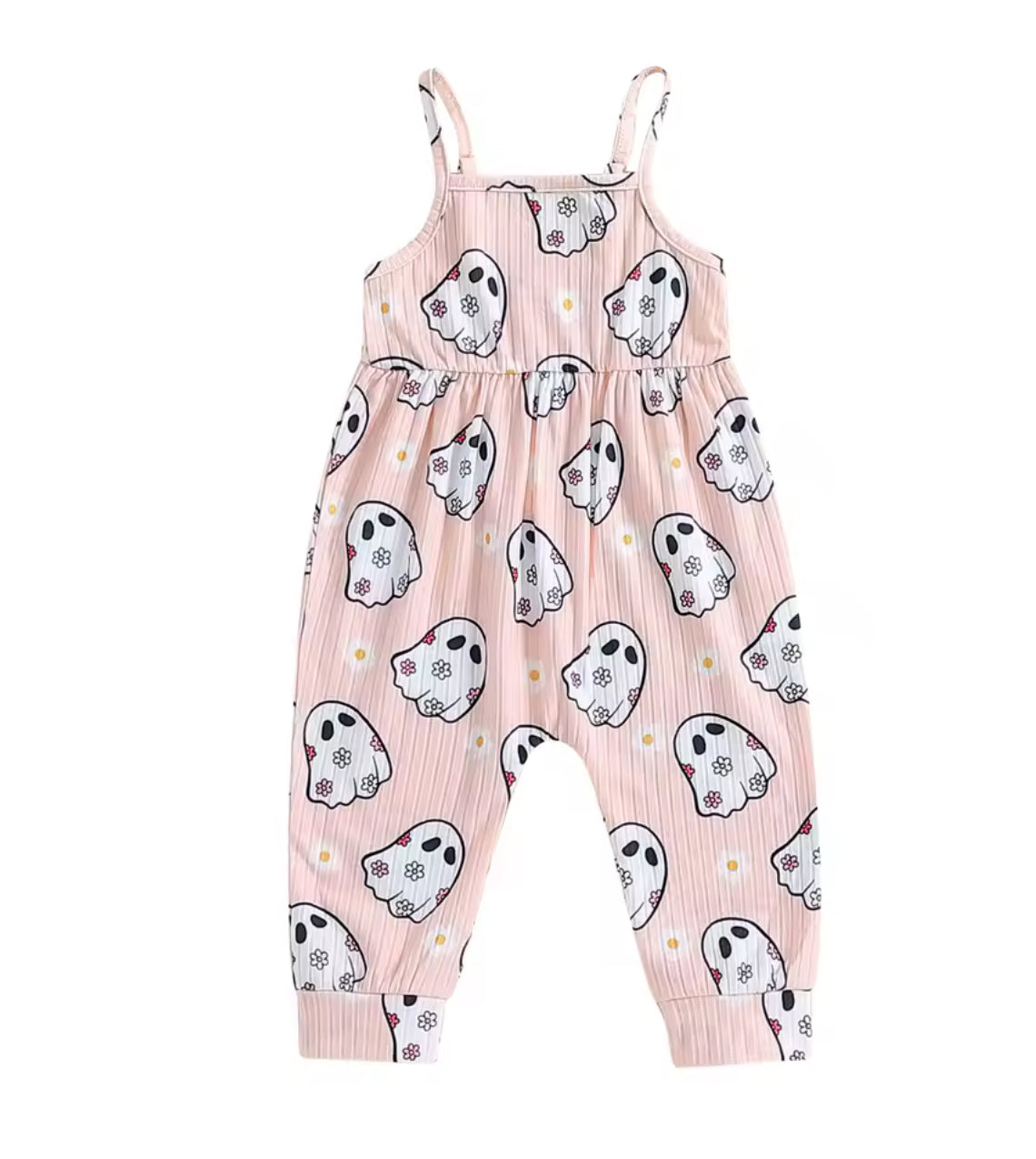 Pink Daisy Ghost Romper