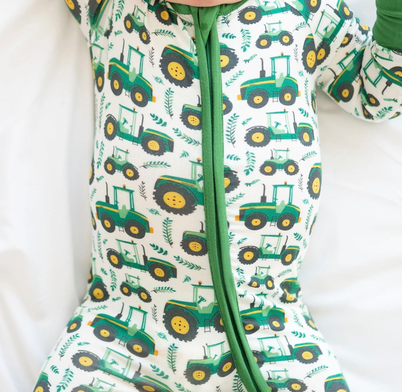 Green Tractors Bamboo Sleeper