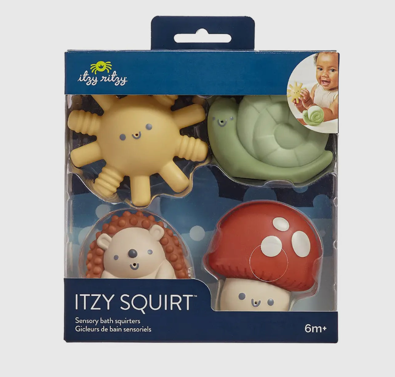 Itzy Squirt 4-pack of Soft Bath Toys