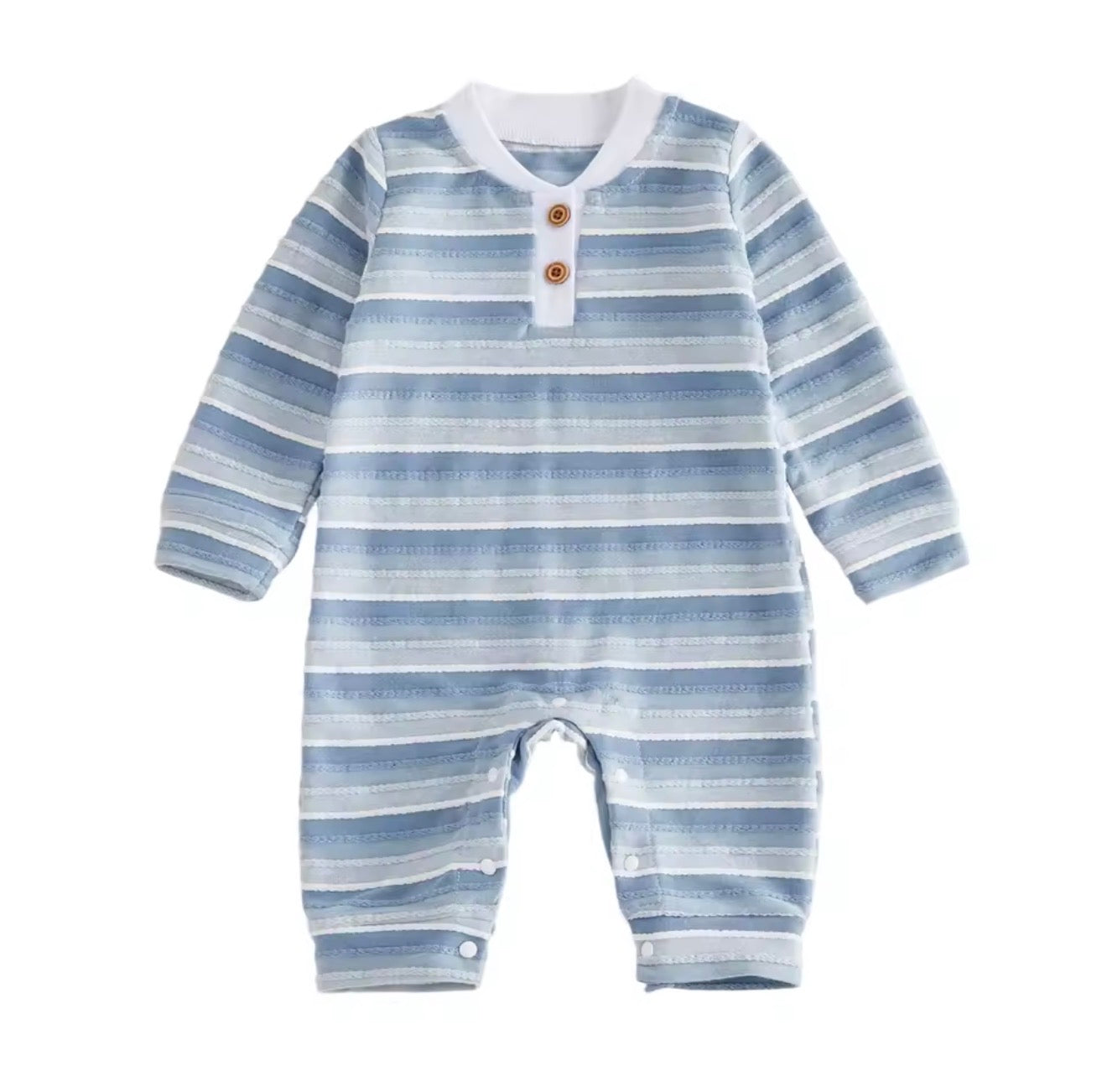 Blue Striped Romper