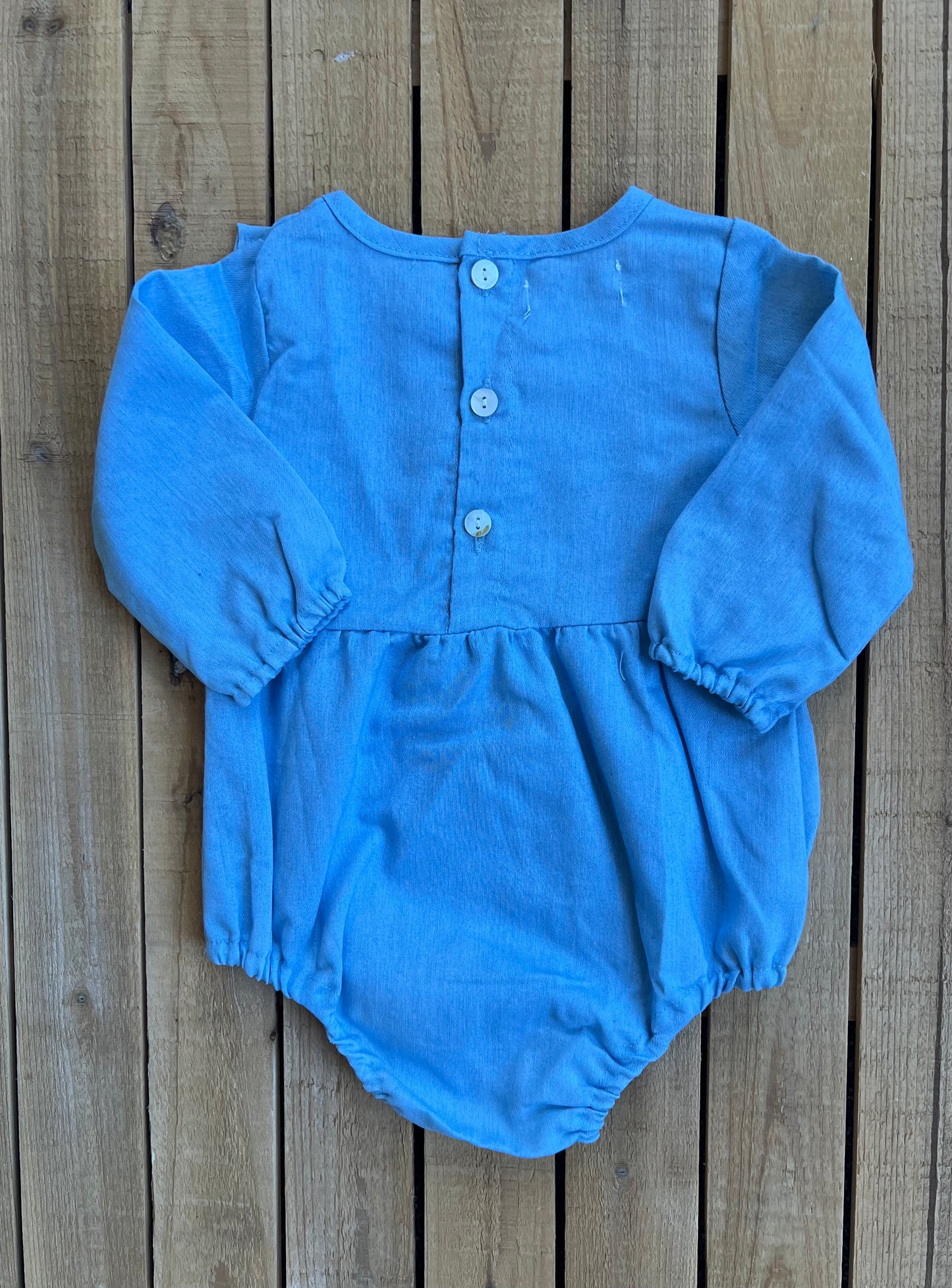 Chambray Ruffle Romper