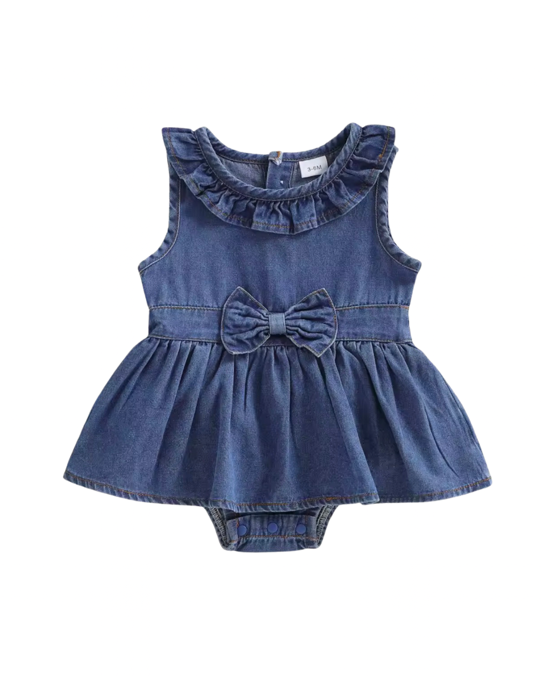 Denim Bow Dress