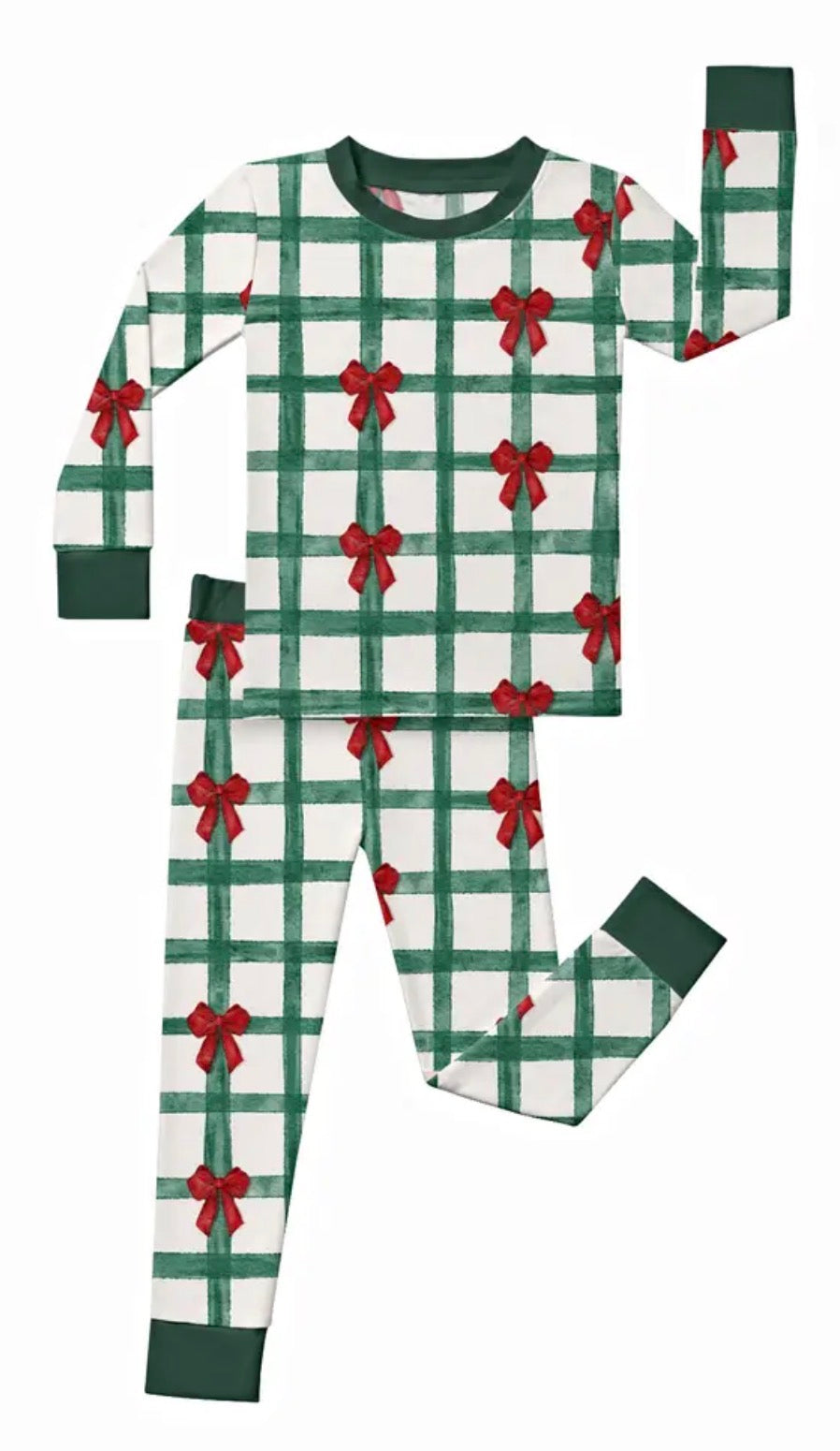 Christmas Bows Bamboo Set