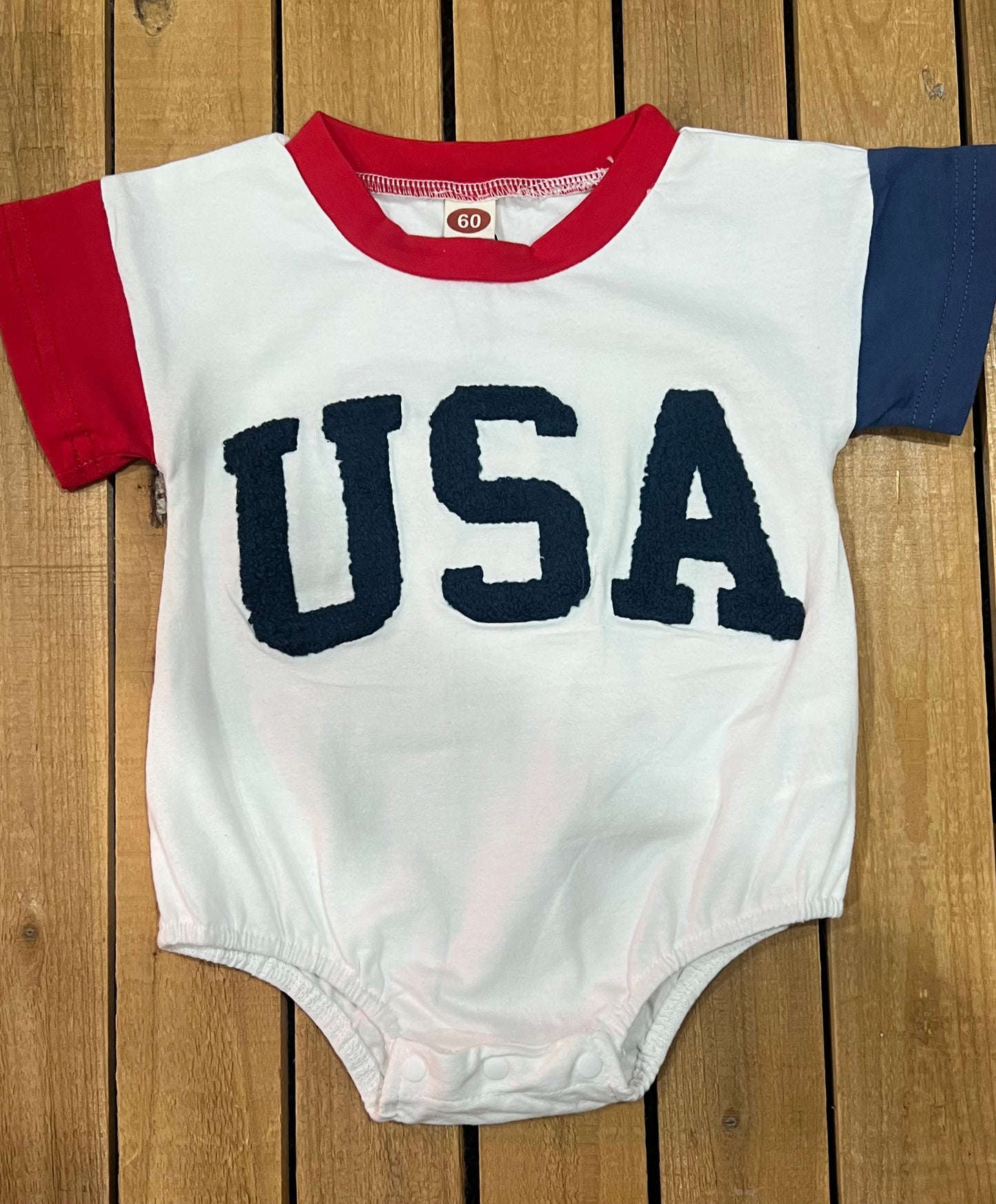 USA Colorblock Romper