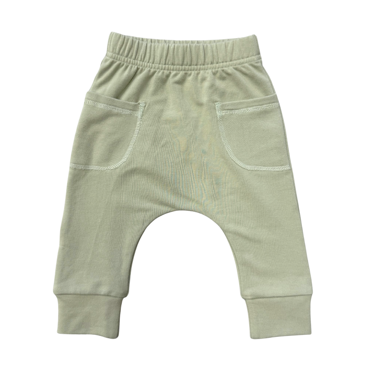 Baby Boy Pocket Pants in Sage