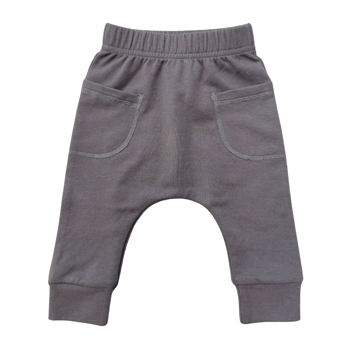 Baby Boy Pocket Pants in Tornado Gray