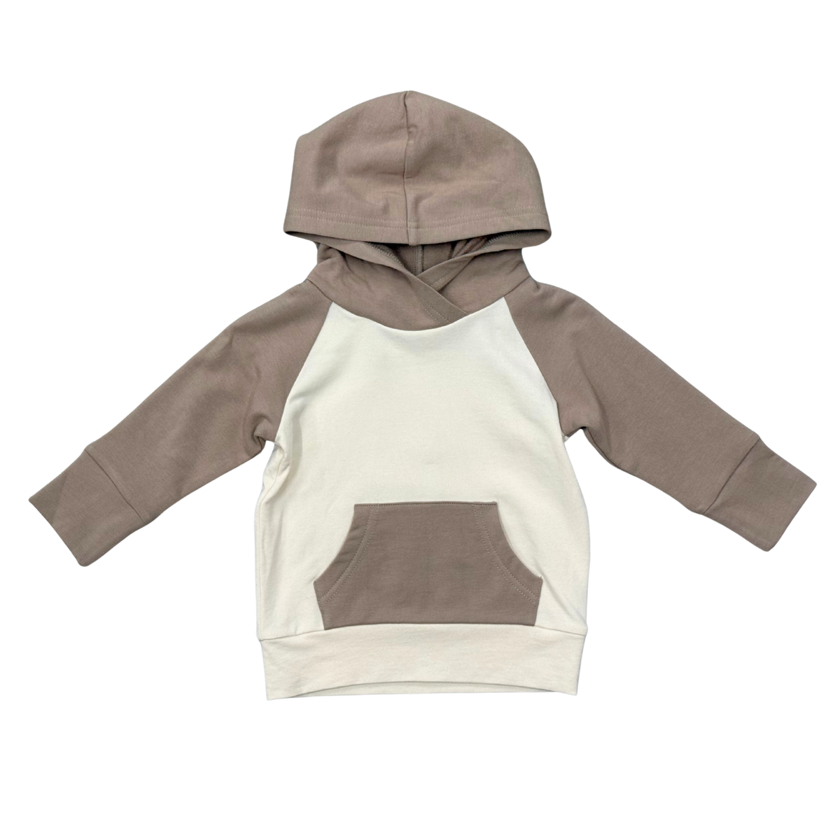 Boys Raglan Hoodie in Portabella