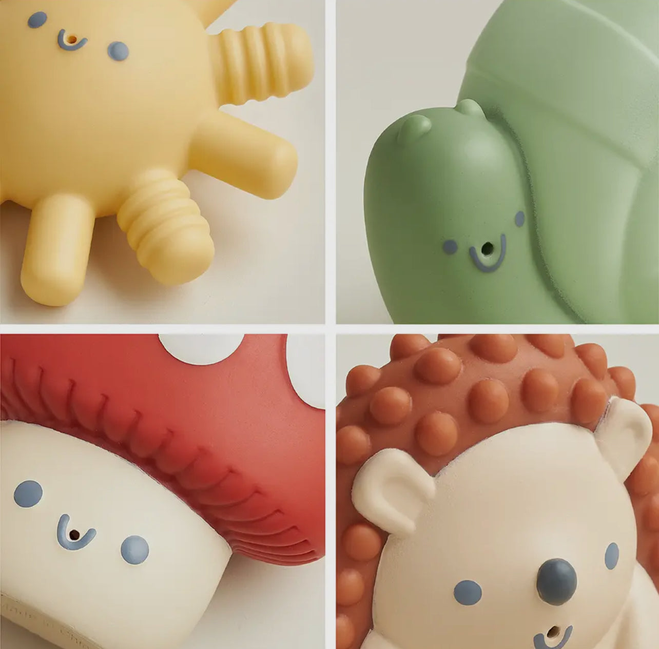 Itzy Squirt 4-pack of Soft Bath Toys