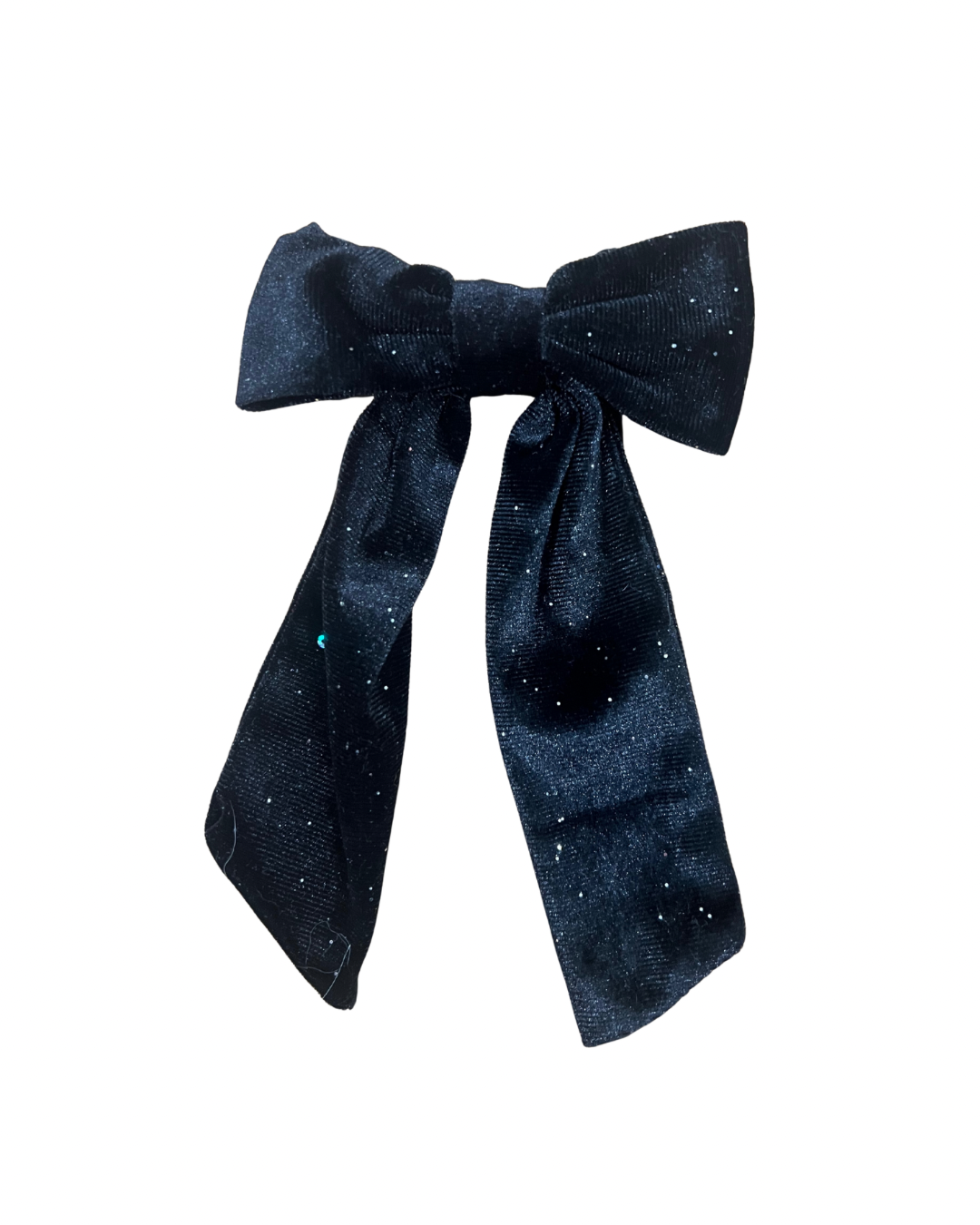 Black Velvet Sparkle Bow