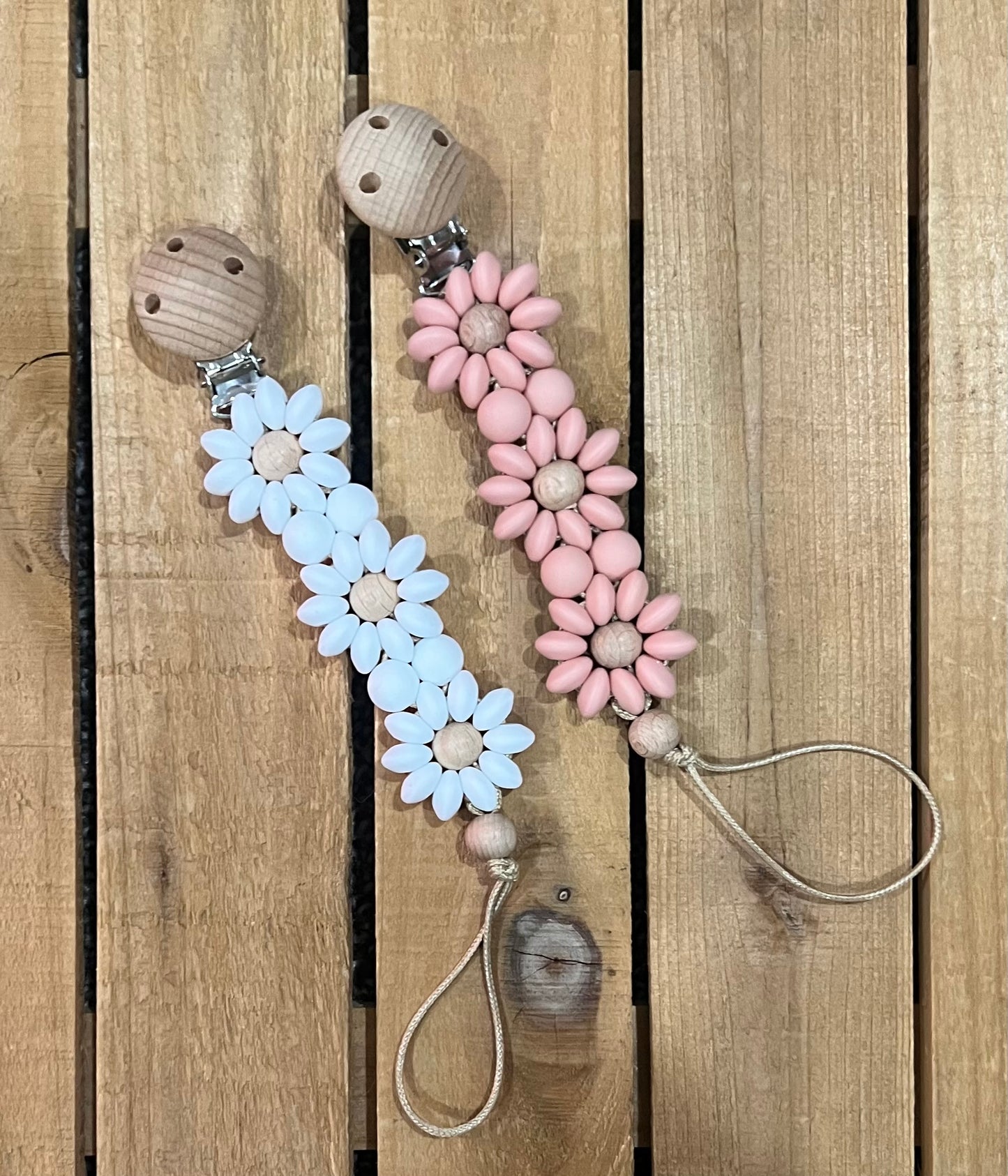 Beaded Pacifier Clip