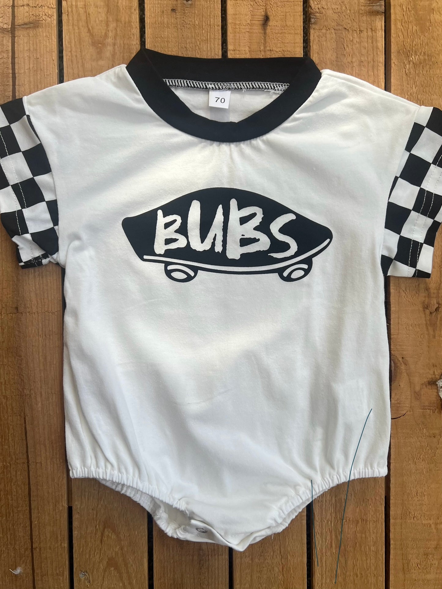 Bubs Checkered Romper