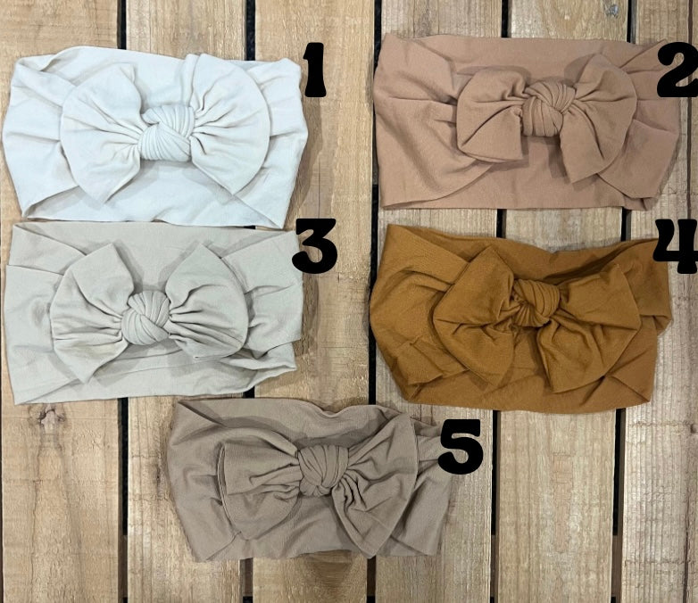 Neutral Nylon Headbands