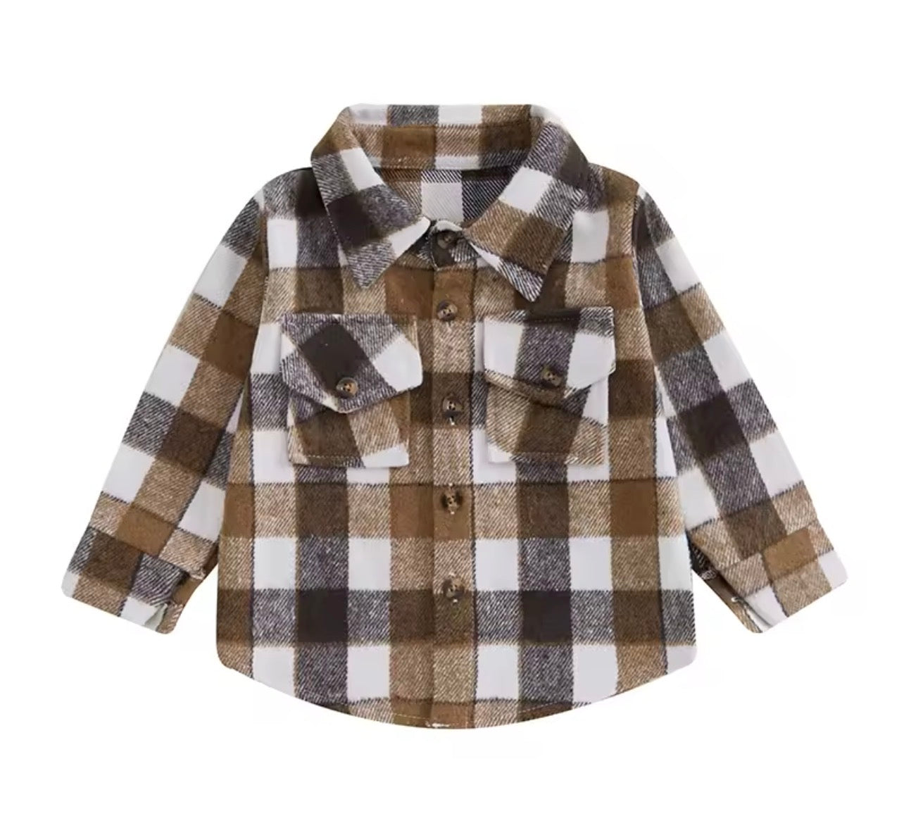 Neutral Gingham Shacket