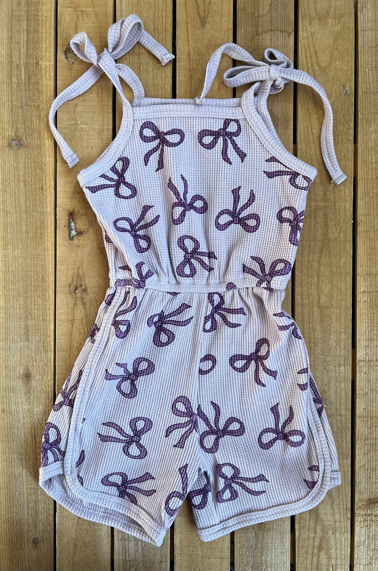 Lavender Bow Romper