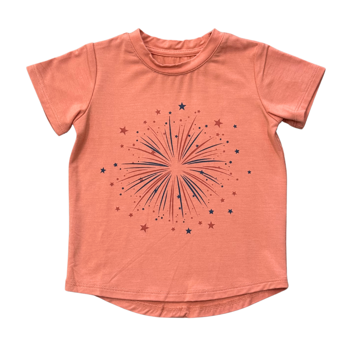 Girl's Short Sleeve Tee in Fireworks
