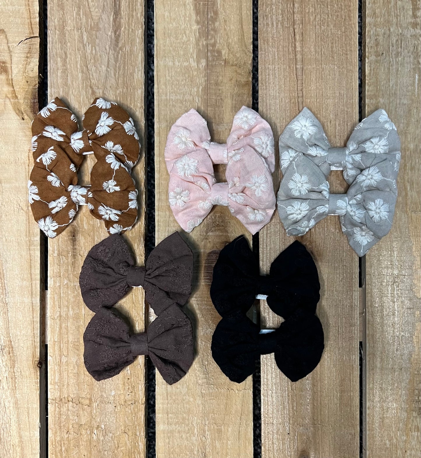 Embroidered Bows