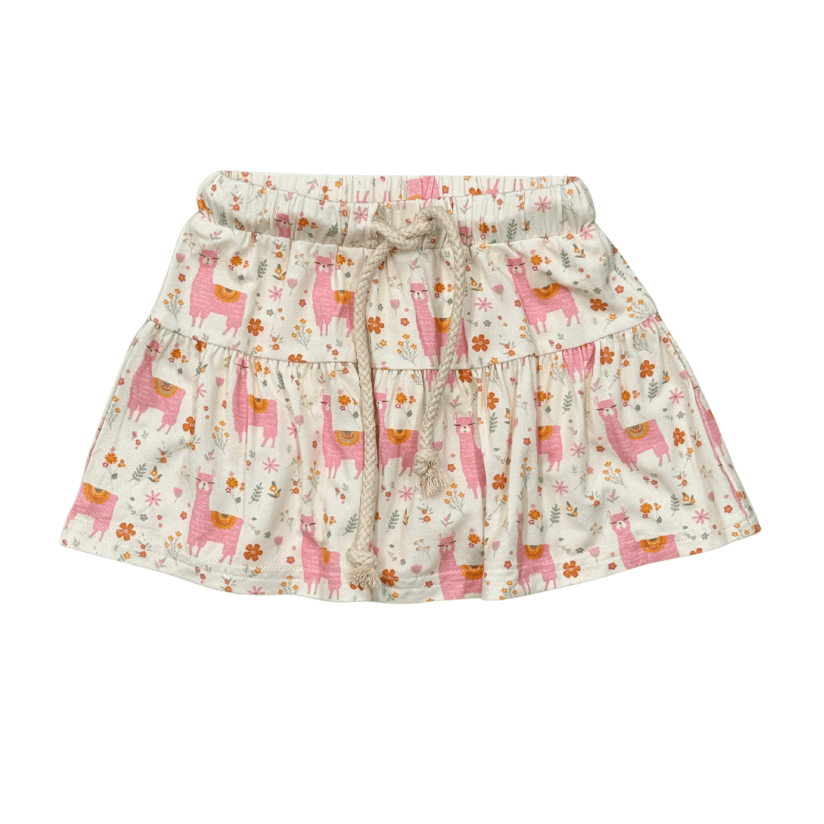 Girl's Skort in Llamas