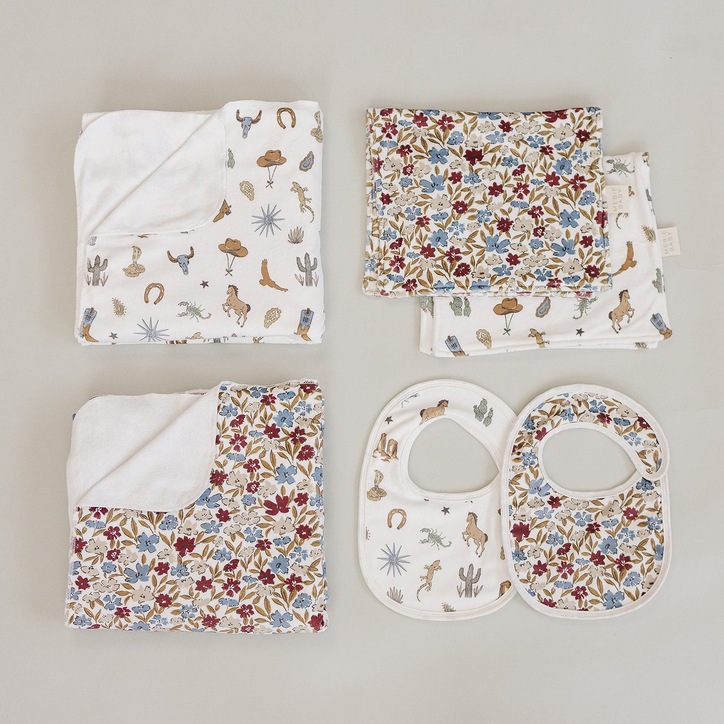 Desert West Luxe Fleece Burp Cloth