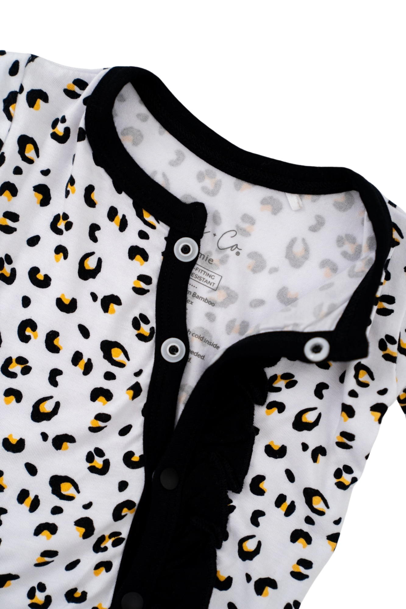 Allie Leopard Bamboo Ruffle Convertible Footie (2T-4T)