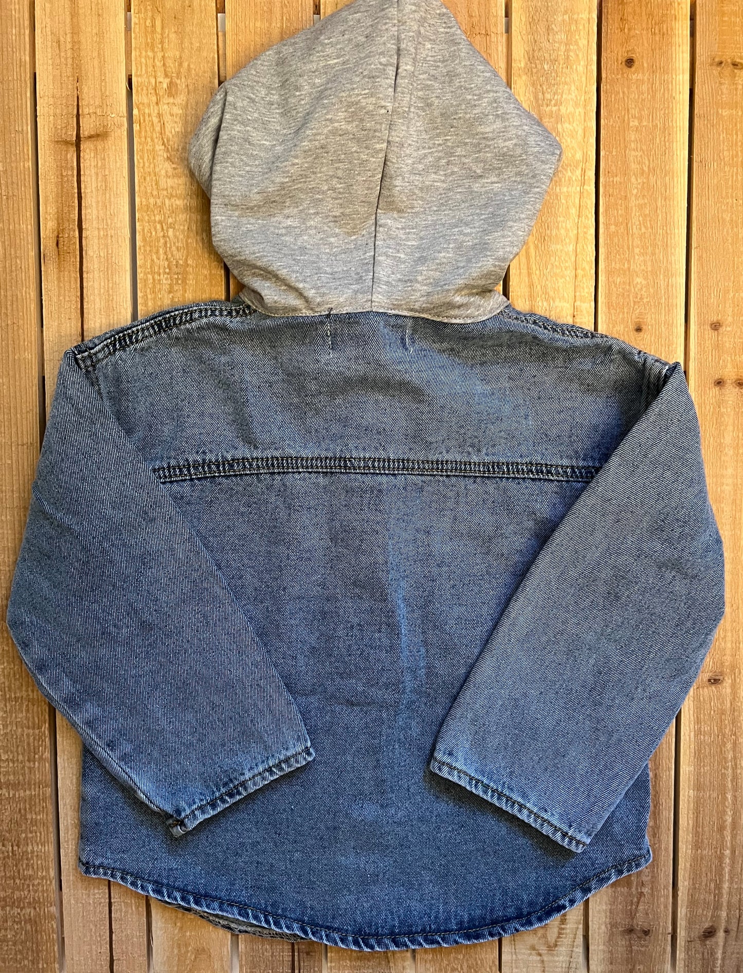 Denim Bear Hood Jacket