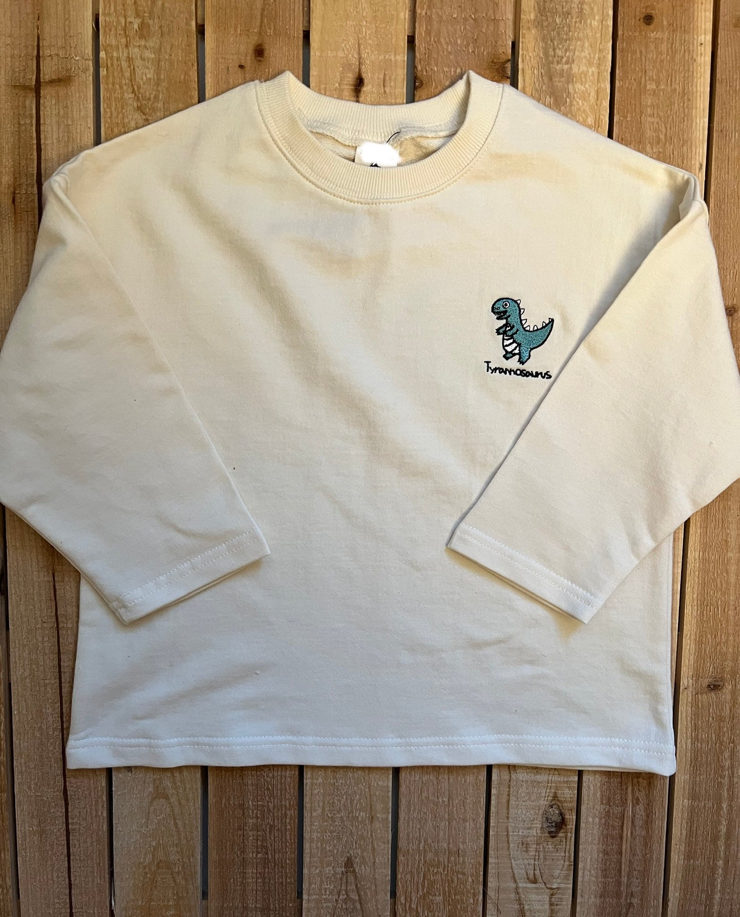 Embroidered Dinosaur Tee