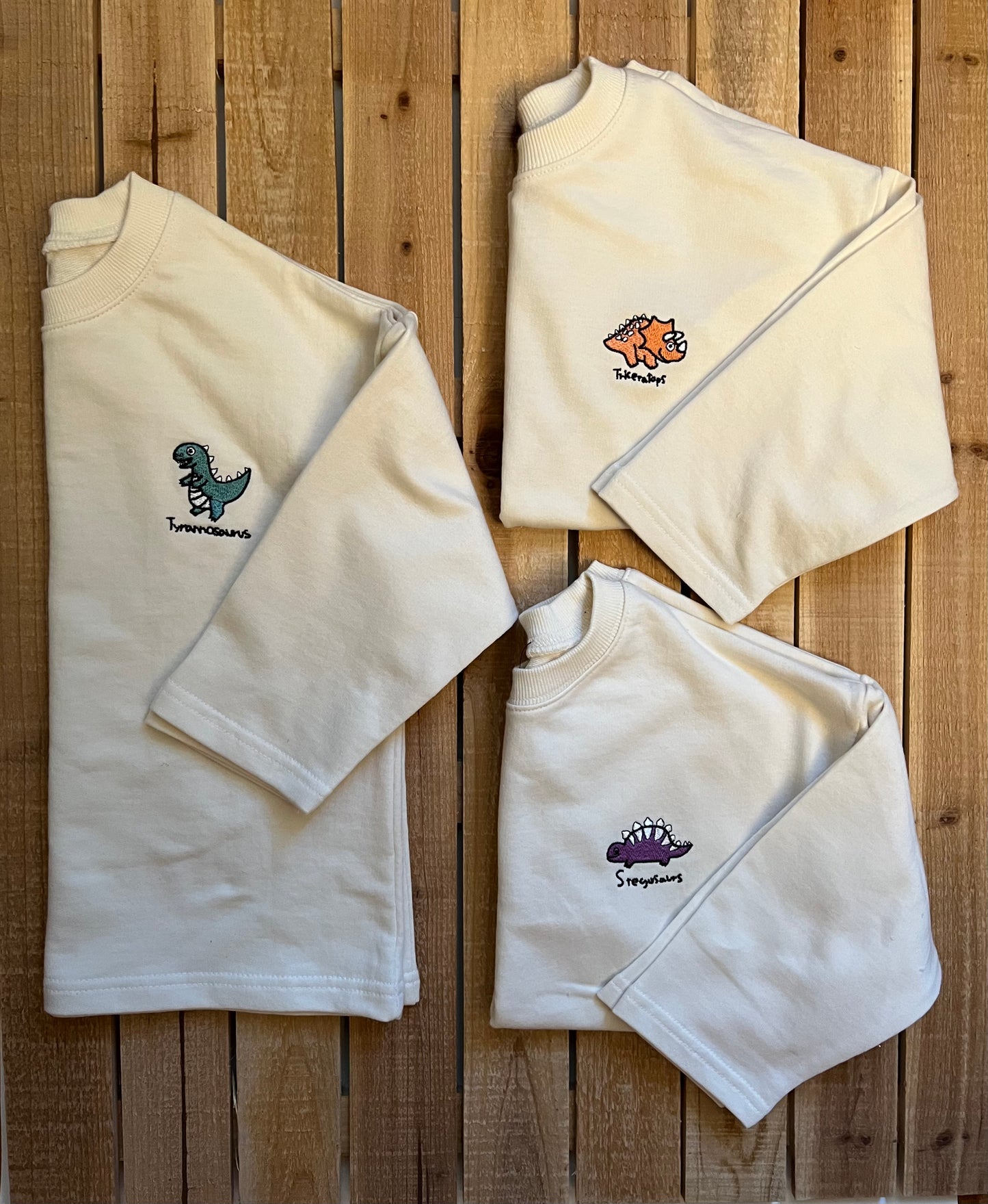 Embroidered Dinosaur Tee