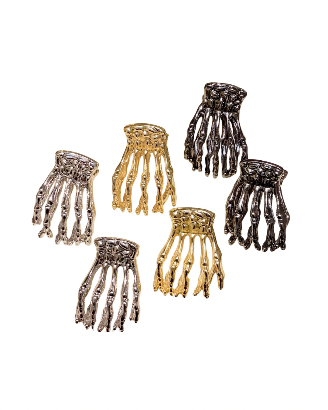 Small Metal Skeleton Hair Claws