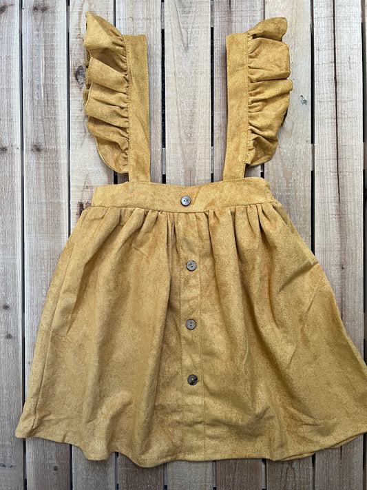 Mustard Suspender Dress