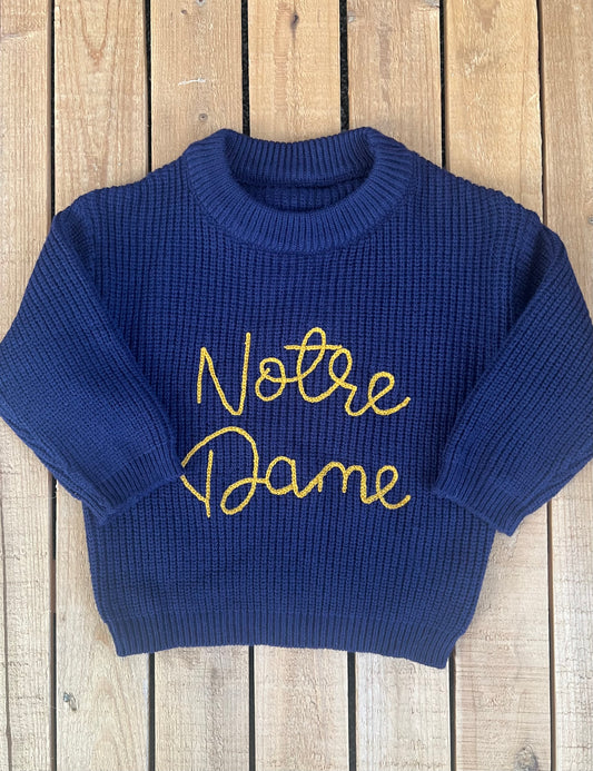 Notre Dame Knit Sweater