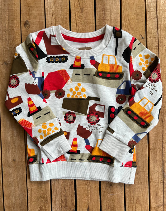 Construction Print Pullover