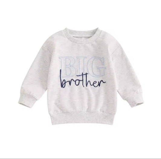 Embroidered Big Brother Pullover