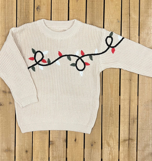 Christmas Lights Knit Sweater