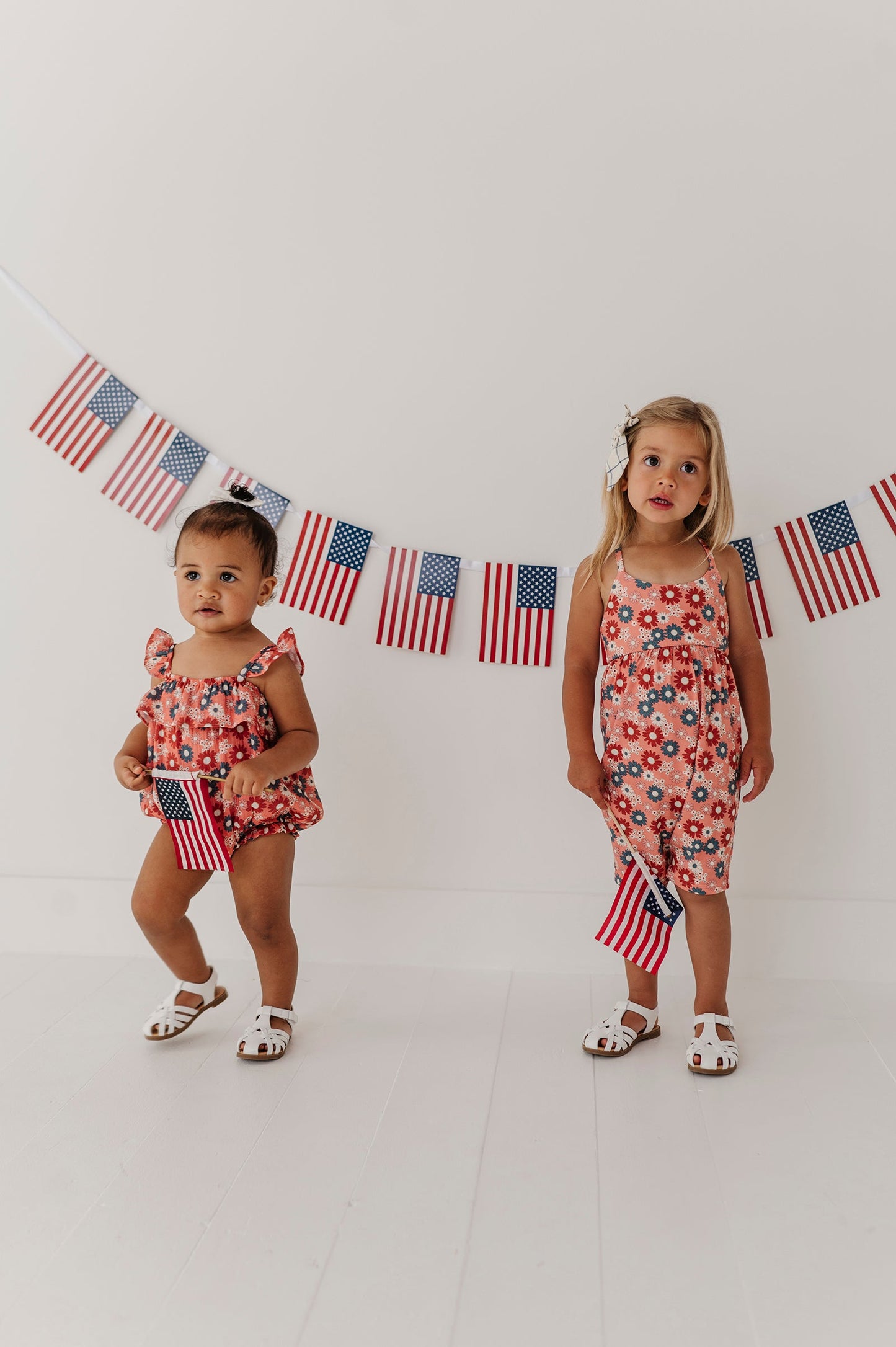 Girl's Tie-Back Romper