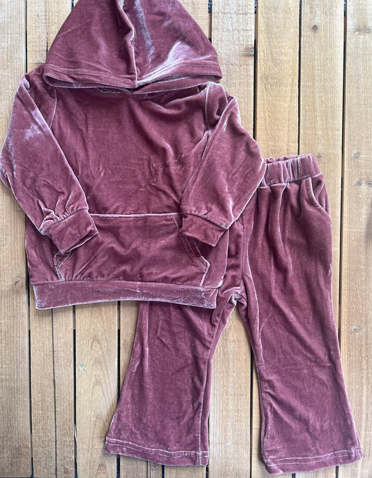 Velour Hooded Set