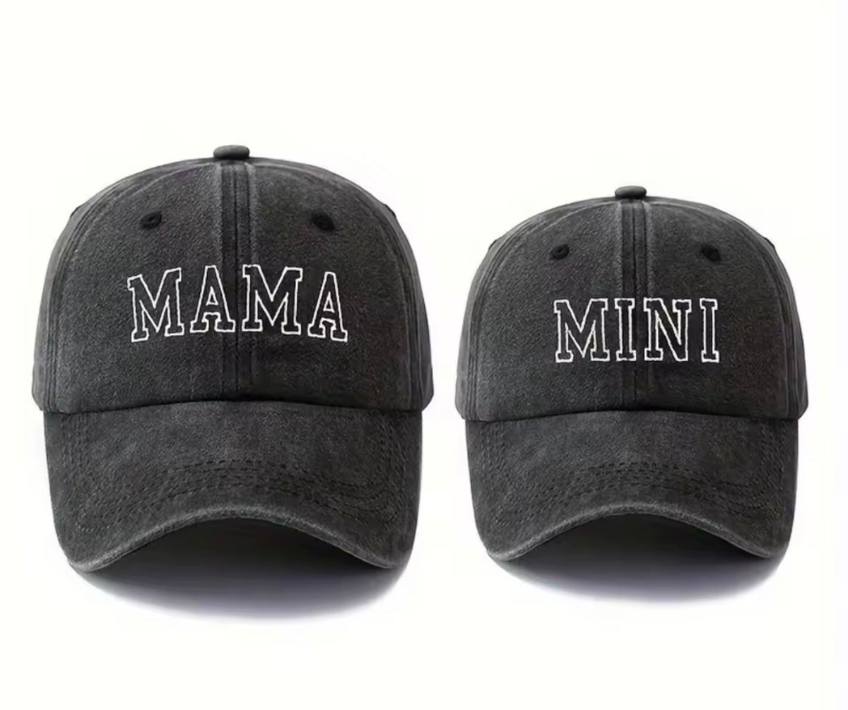 Acid Wash Mama & Mini Hats