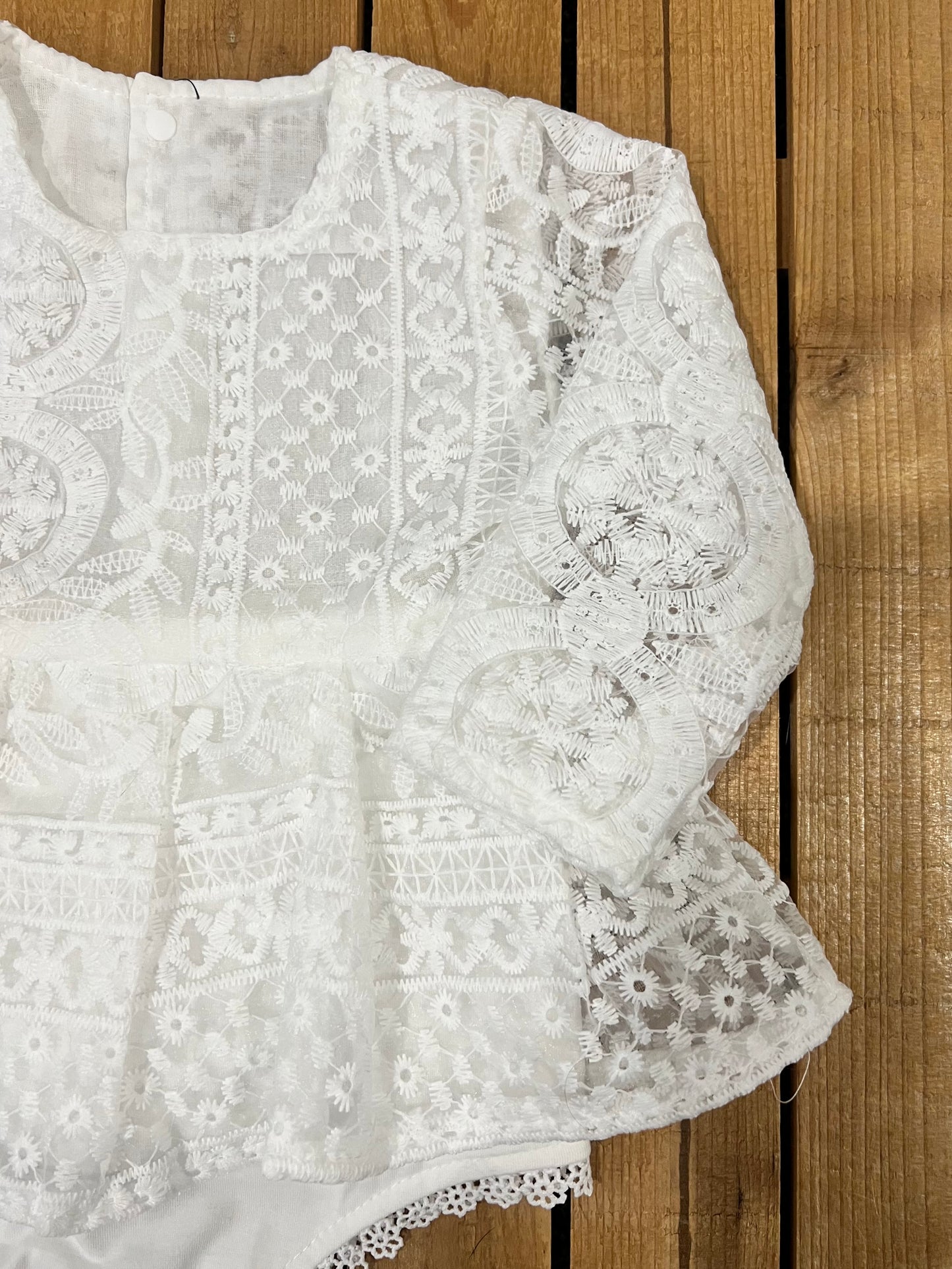 White Lace Romper