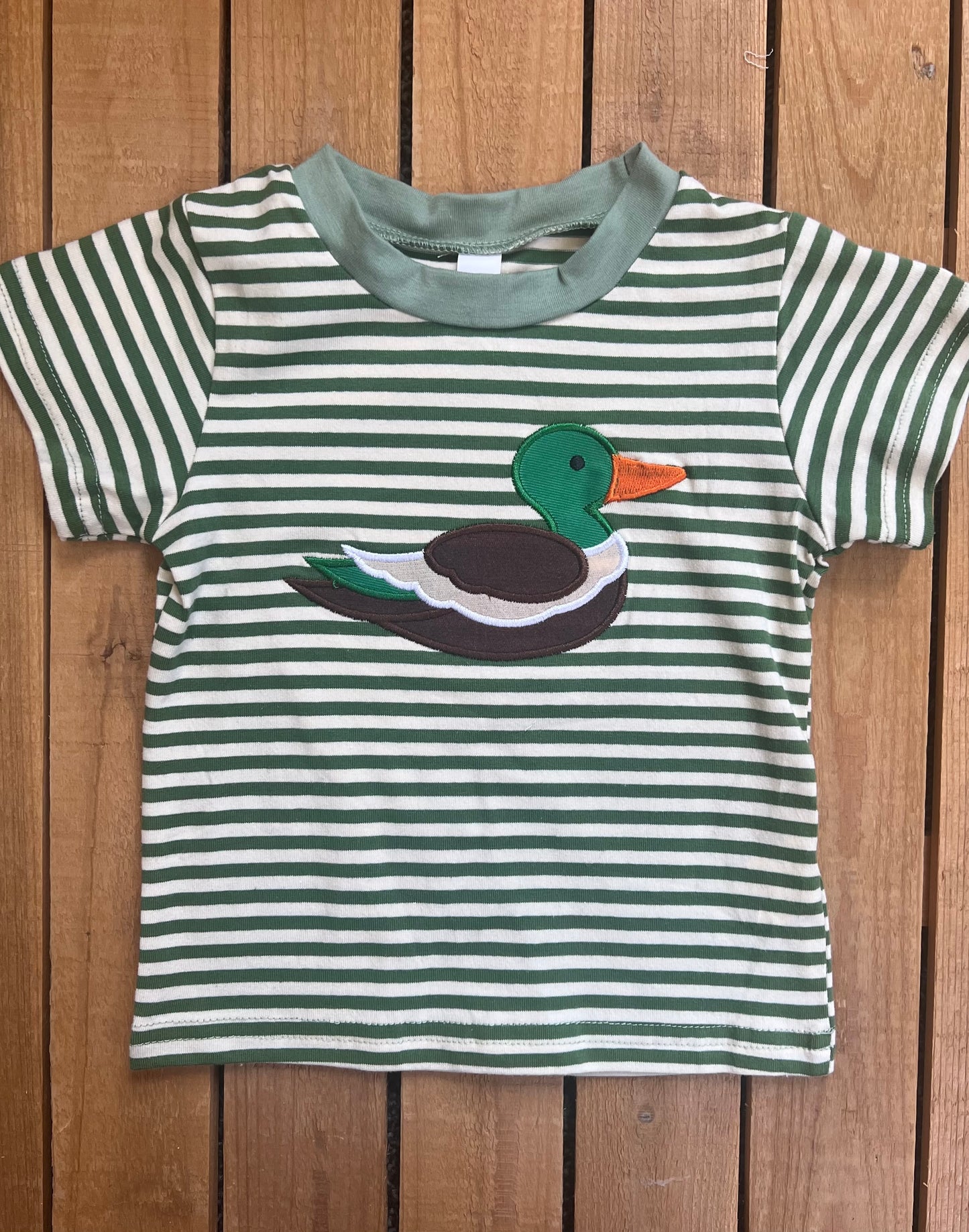 Striped Duck Applique Tee