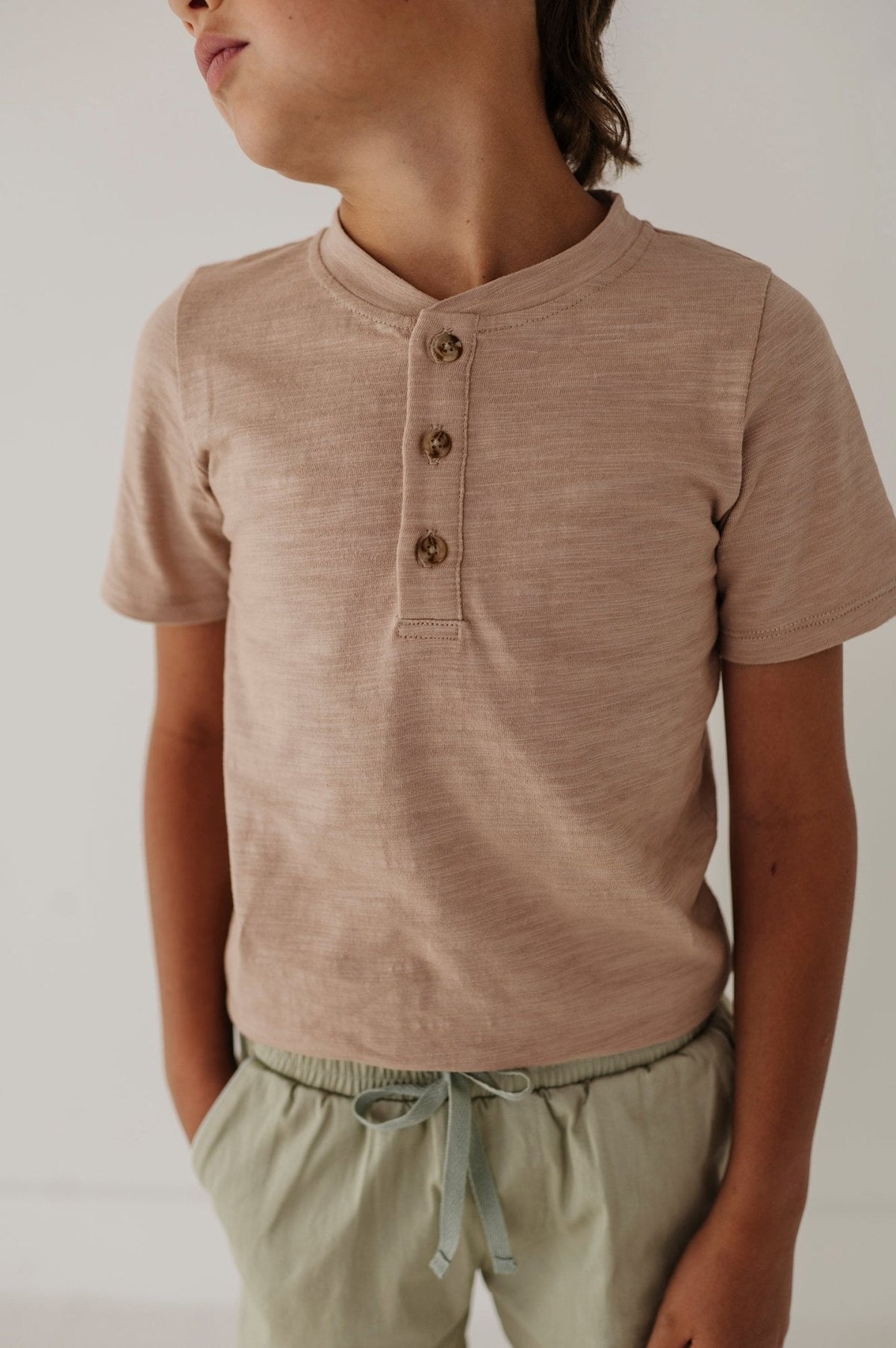 Short Sleeve Henley Shirt