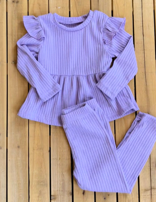 Lavender Flutter Sleeve Set