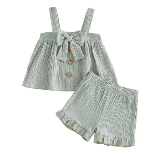 Sage Bow Tank Set