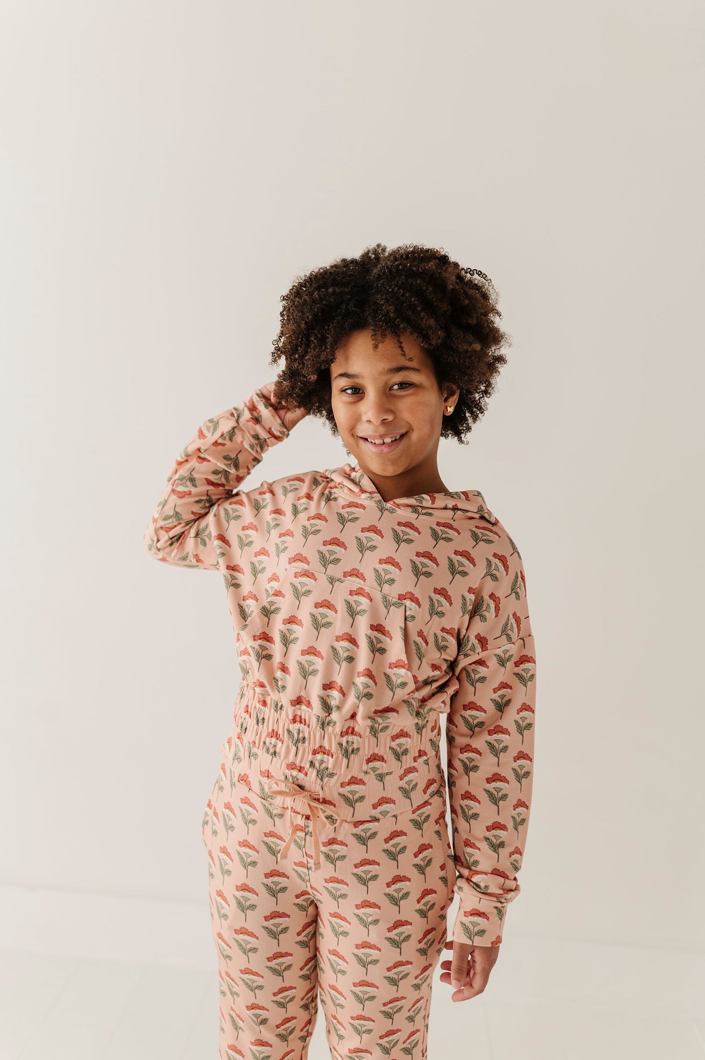 Girls Hoodie Pullover in Naiara Floral