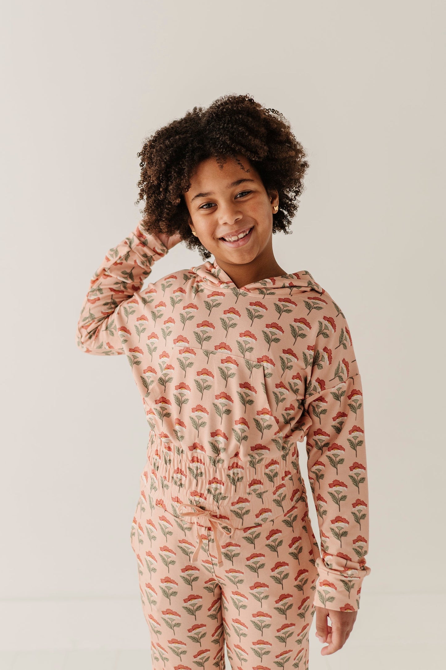Girls Hoodie Pullover in Naiara Floral