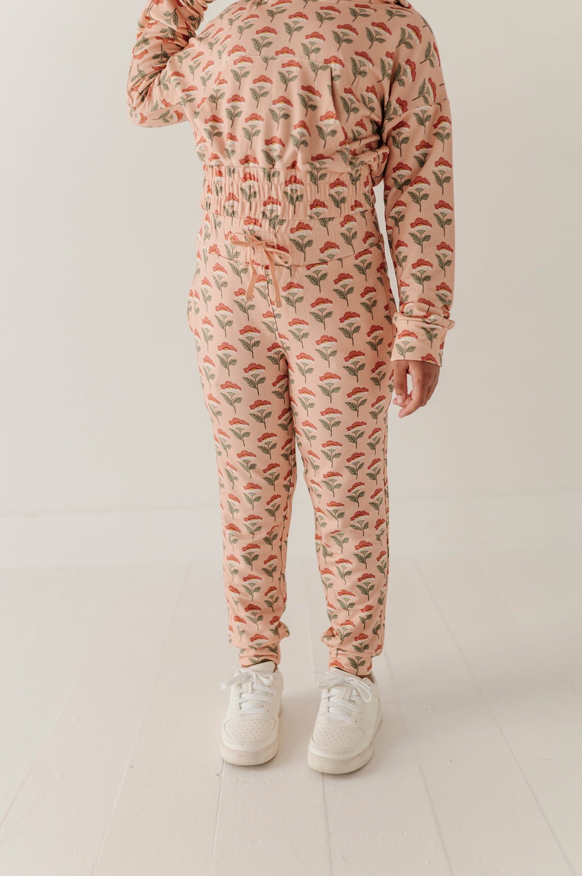 Girls Terry Jogger in Naiara Floral